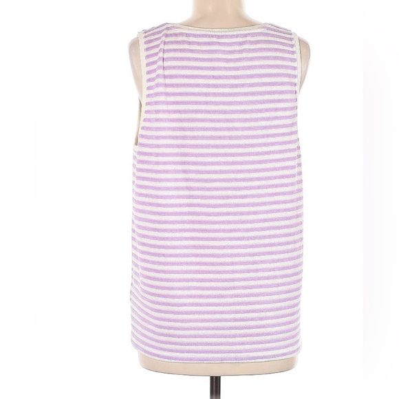 Purple White Stripe American Vintage M/ L Tank Top - Picture 2 of 6